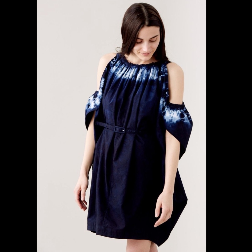 Rachel Comey indigo tie dye dress